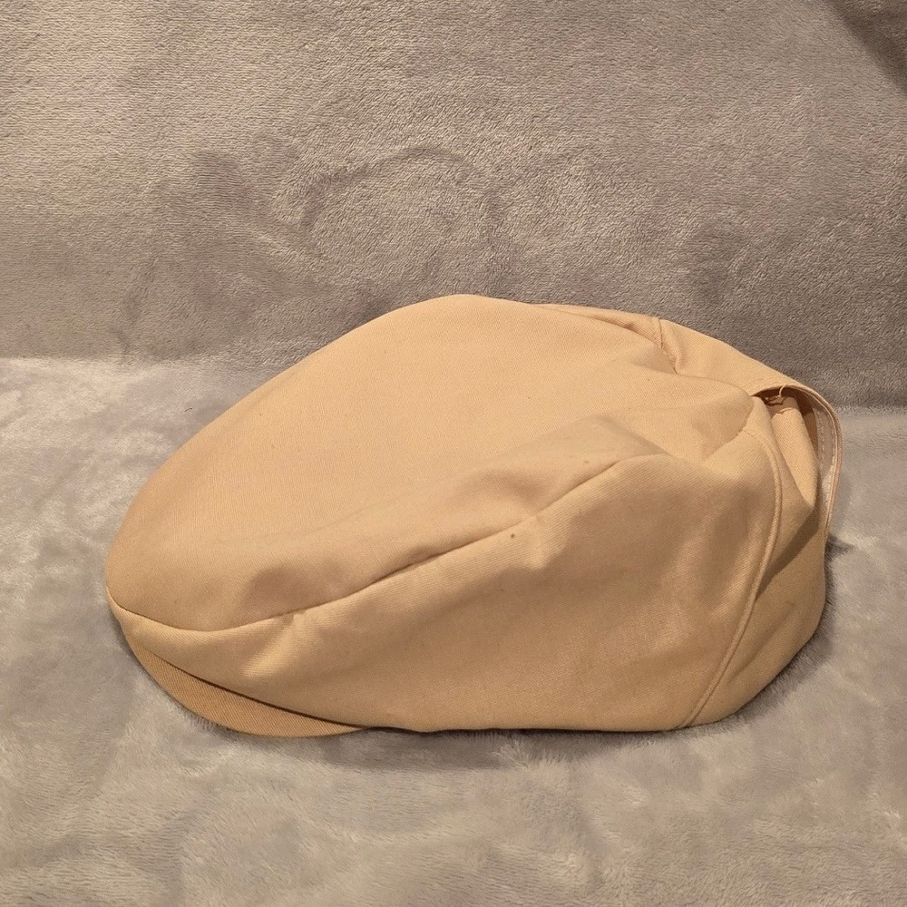 Town Talk Mens Tan Cotton Twill Flat Cap Newsboy Ivy Driving Hat Classic Style